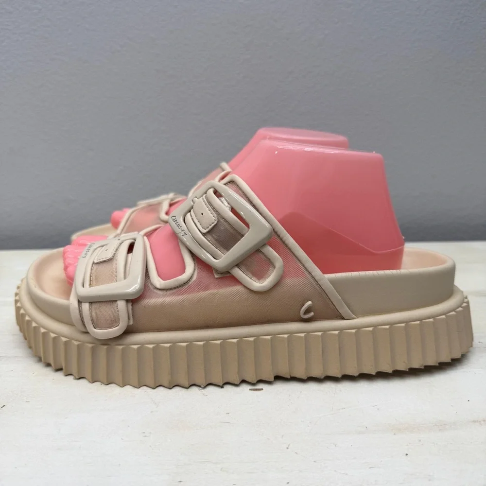 Sam Edelman Cris Mesh Platform Slide Sandals Size 9